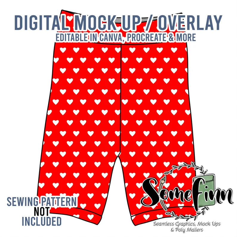 Biker Shorts Mock-Up