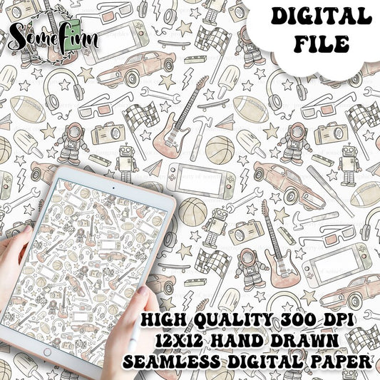 All Things BOY Digital Paper
