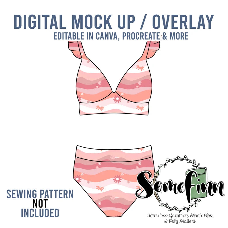 Flutter Swimsuit Mock-Up