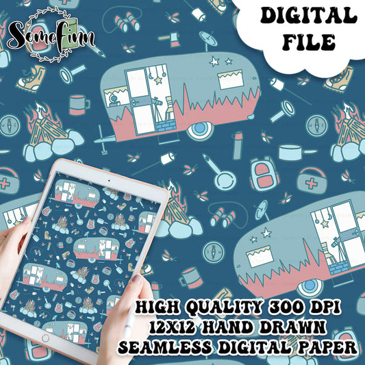 Camper Digital Paper