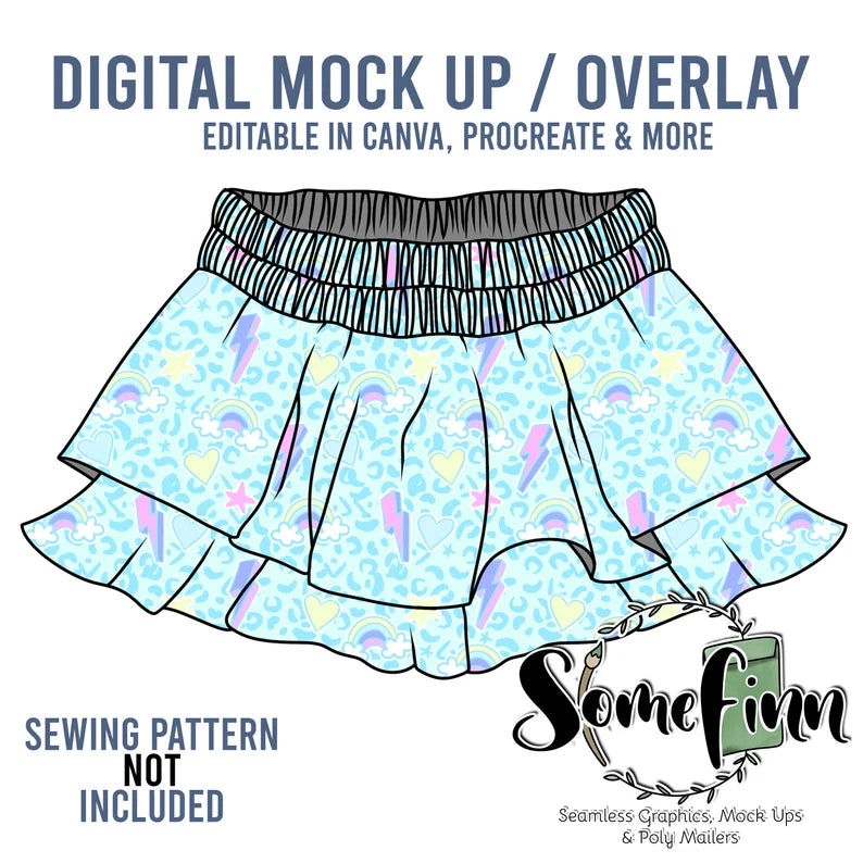 Flowing Tiered Skirt Mock-Up