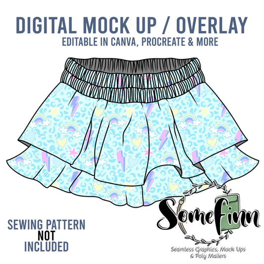 Flowing Tiered Skirt Mock-Up