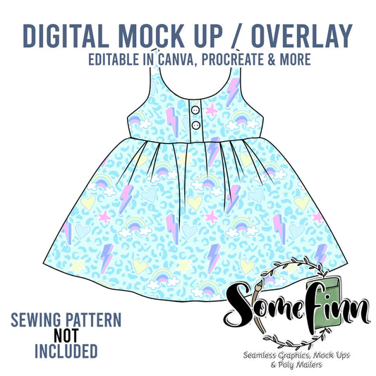 Bow Back Dress Mock-Up