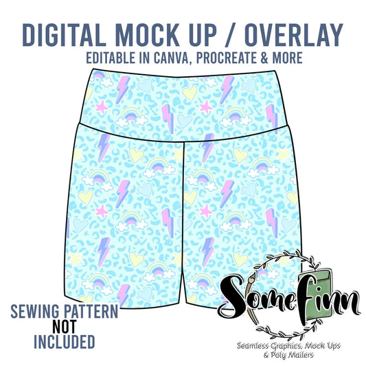 Biker Shorts Mock-Up