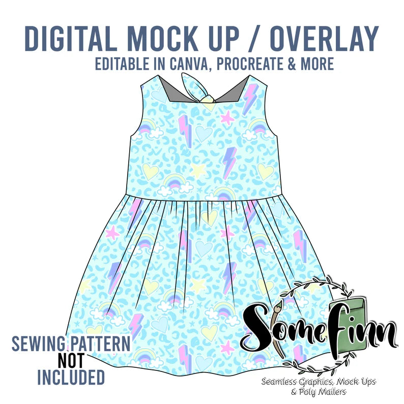 Dress Tie Back Mock-Up
