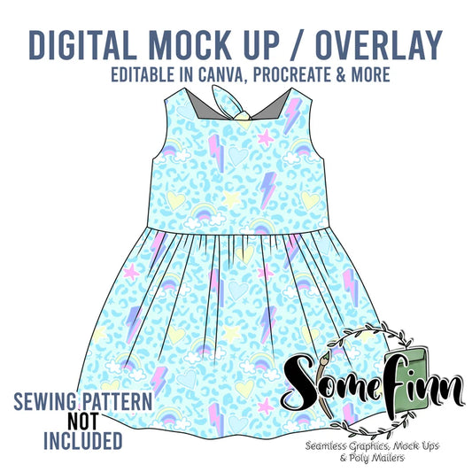 Dress Tie Back Mock-Up