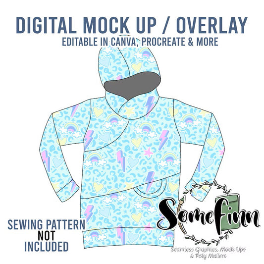 Color Block Hoodie Mock-Up