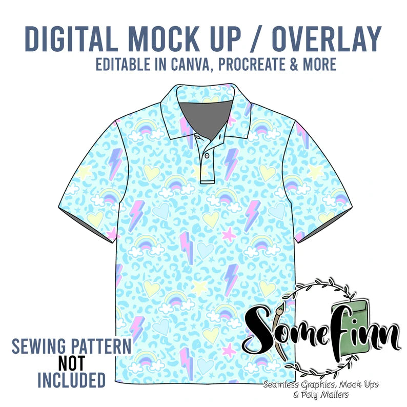 Collared Polo Shirt Mock-Up