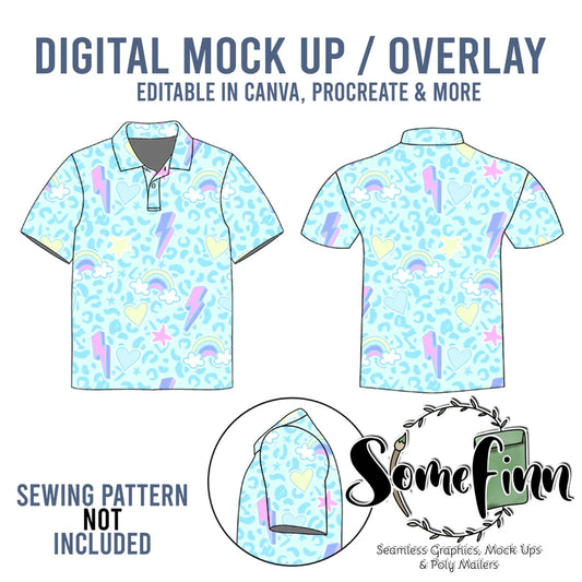 Collared Polo Shirt Mock-Up