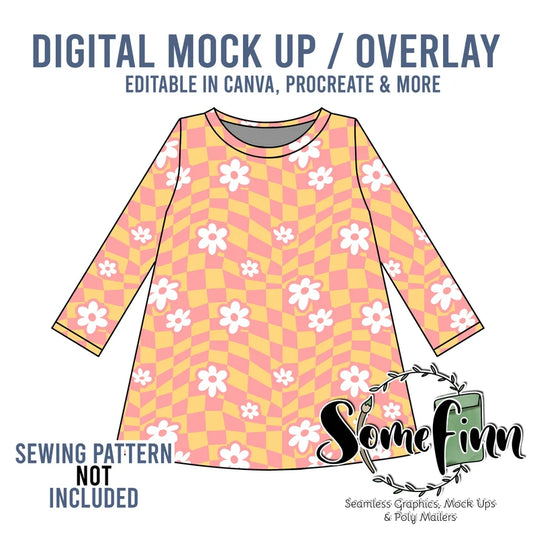 Long Sleeve Dress Mock-Up