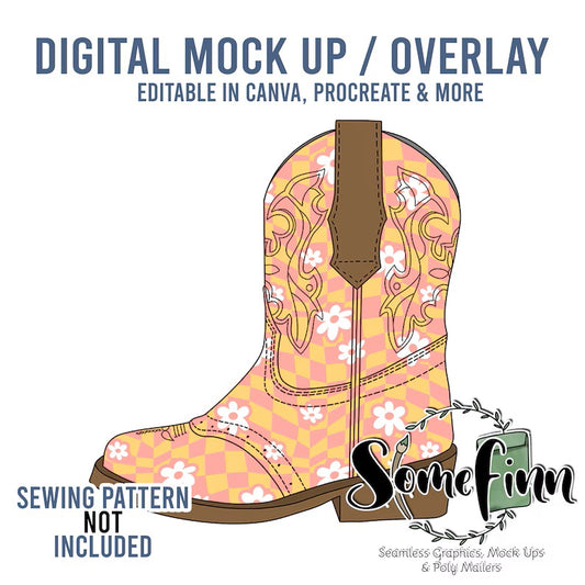 Cowboy Boots Mock Up