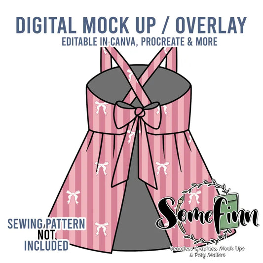 Cross Back Dress Mock-Up