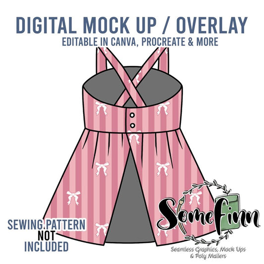 Cross Back Dress Mock-Up