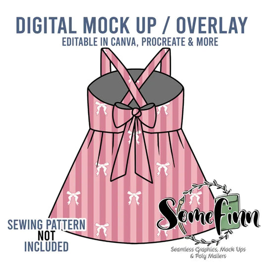 Cross Back Dress Mock-Up