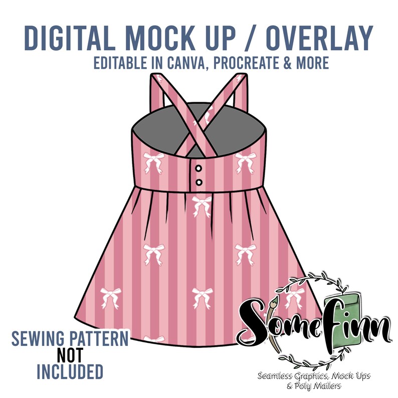 Cross Back Dress Mock-Up