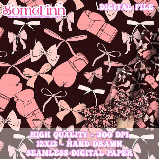 Boxing and Bows Digital Paper