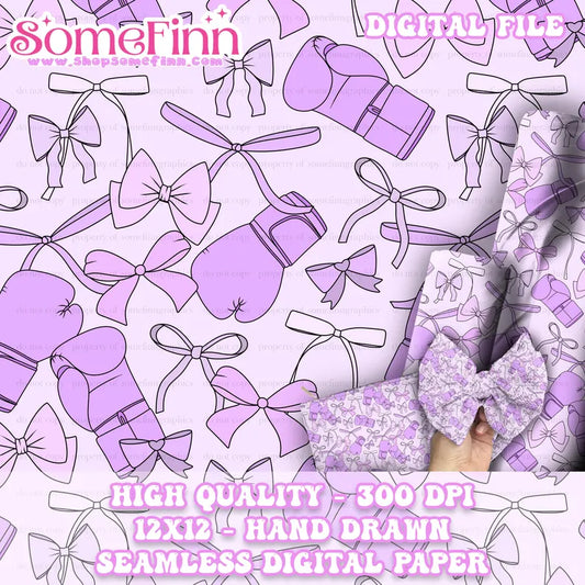 Boxing and Bows Digital Paper