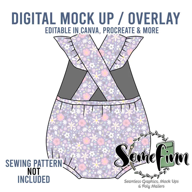 Flutter Overall Romper Mock-Up