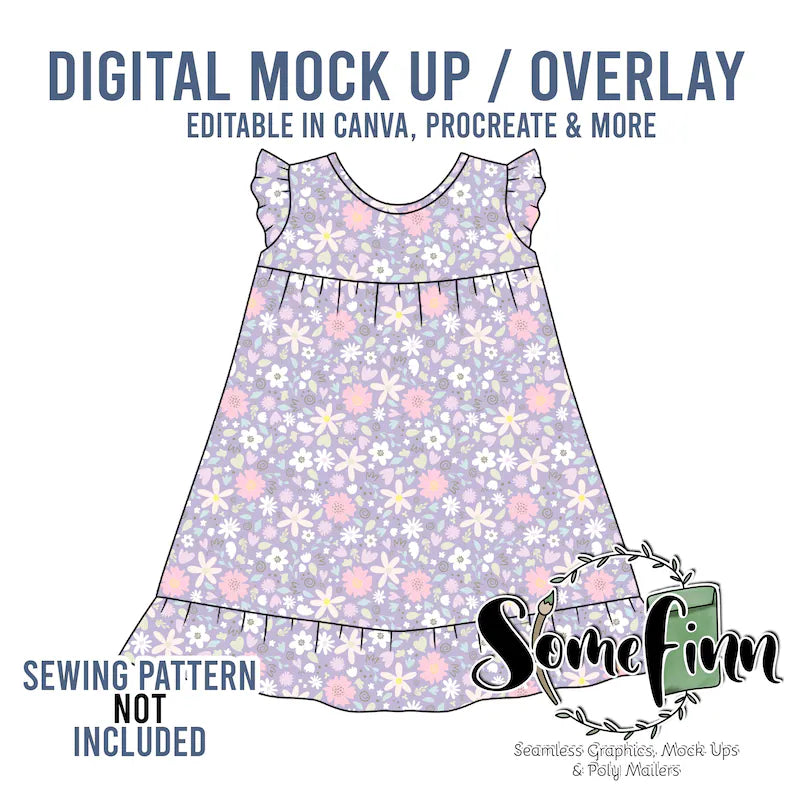 Flutter Dress Mock Up