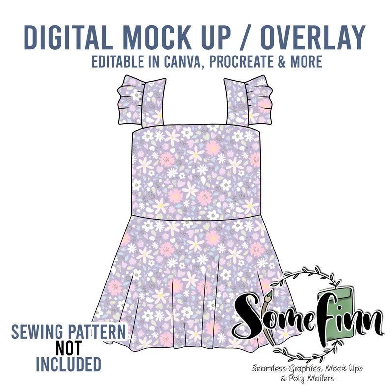 Flutter Dress Mock Up