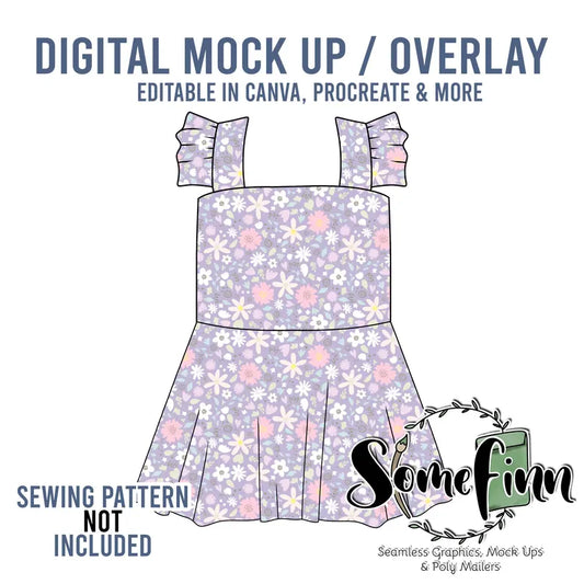 Flutter Dress Mock Up