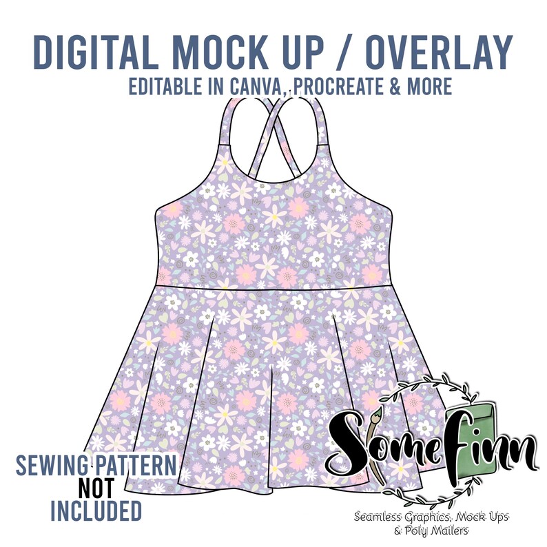 Cross Back Peplum Mock-Up