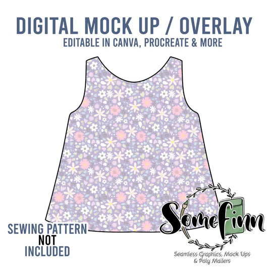 Cross Back Shirt Mock-Up