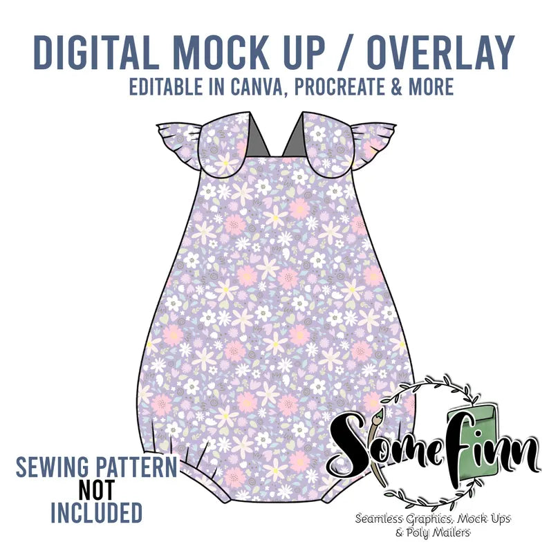 Flutter Overall Romper Mock-Up