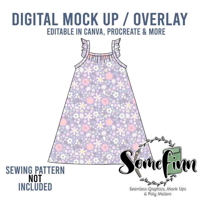 Flutter Dress Mock-Up