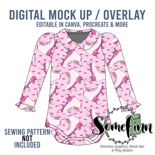 Collared Long Sleeve Leo Mock-Up