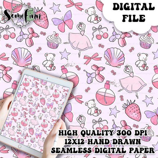 All Things GIRL Digital Paper