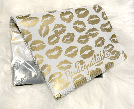 Golden Kisses 6x9 Poly Mailers