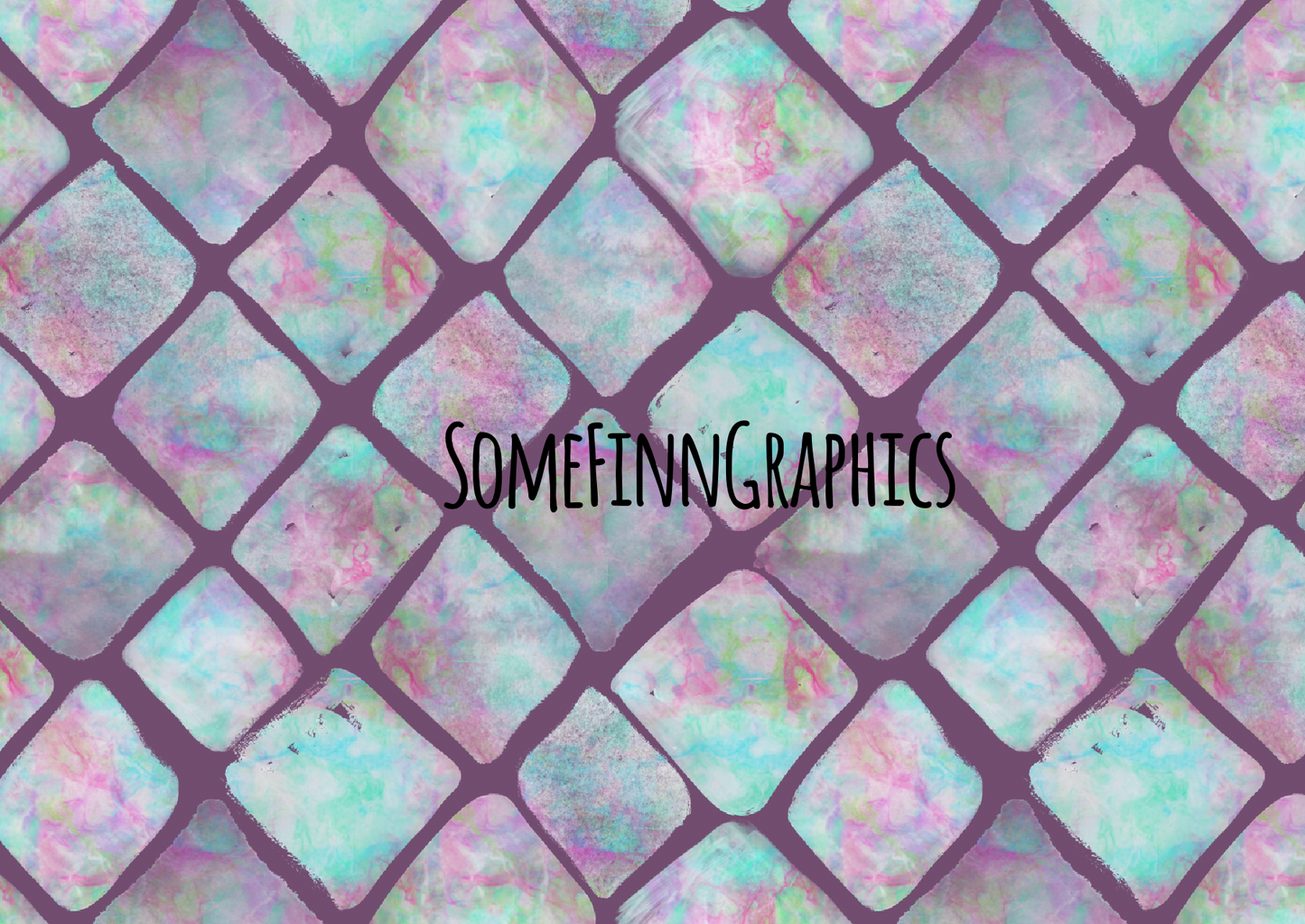 Watercolor Diamonds Seamless