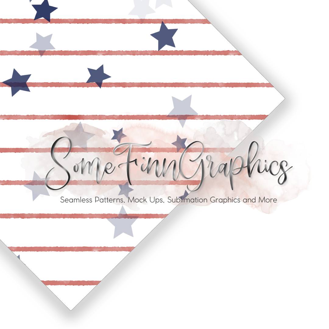 Independence Day Stars and Stripes Seamless Design
