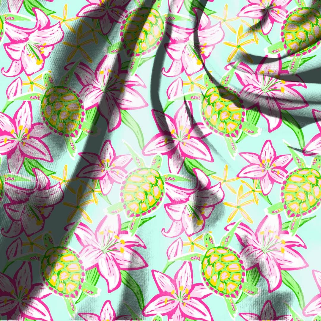 Sea Turtle Seamless Designs