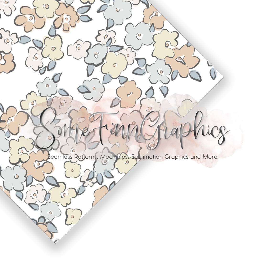 Dainty Floral Seamless Digital Paper