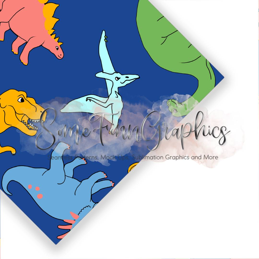 Dinosaur Colorful Seamless Design
