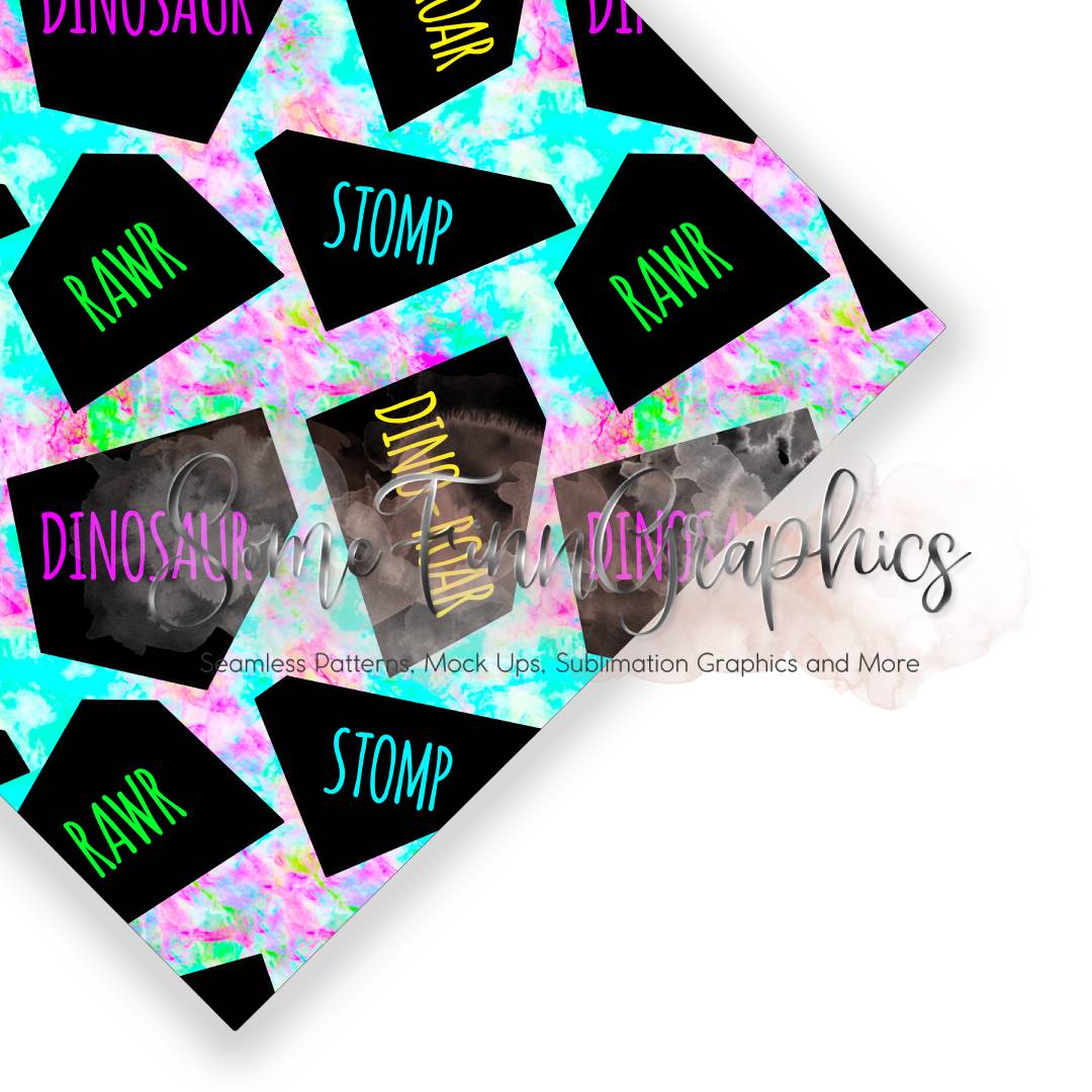 Dinosaur Graphic Seamless Design