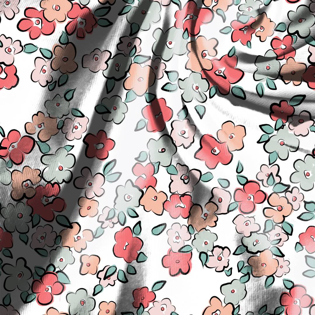 Dainty Floral Seamless Digital Paper