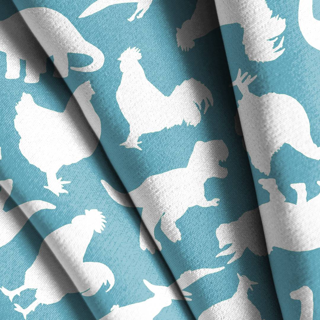 Dinosaur Chicken Toss Seamless Design