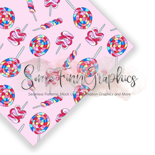 Lollipops Seamless Pattern