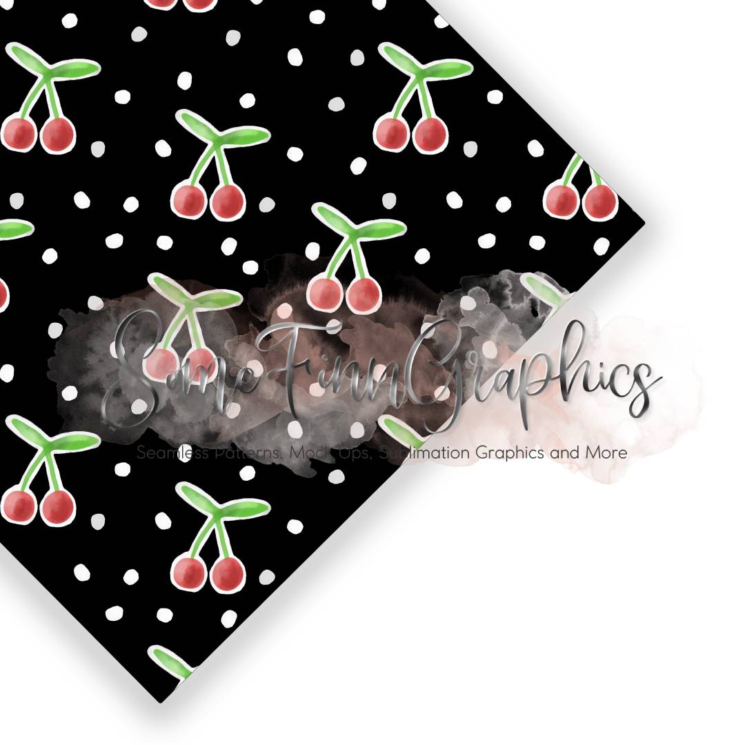 Retro Cherries Seamless Design