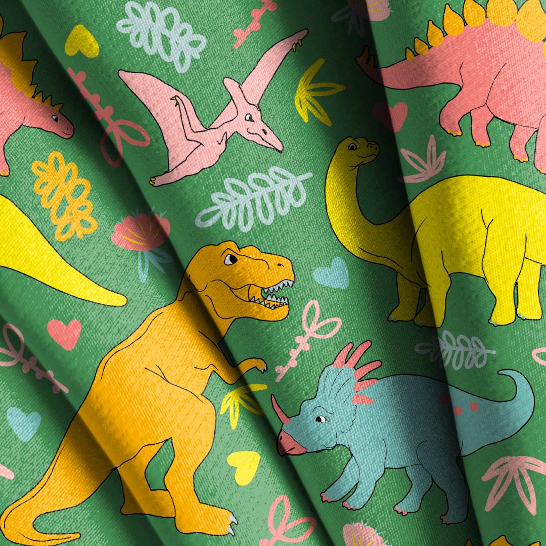 Dinosaur Colorful Seamless Design