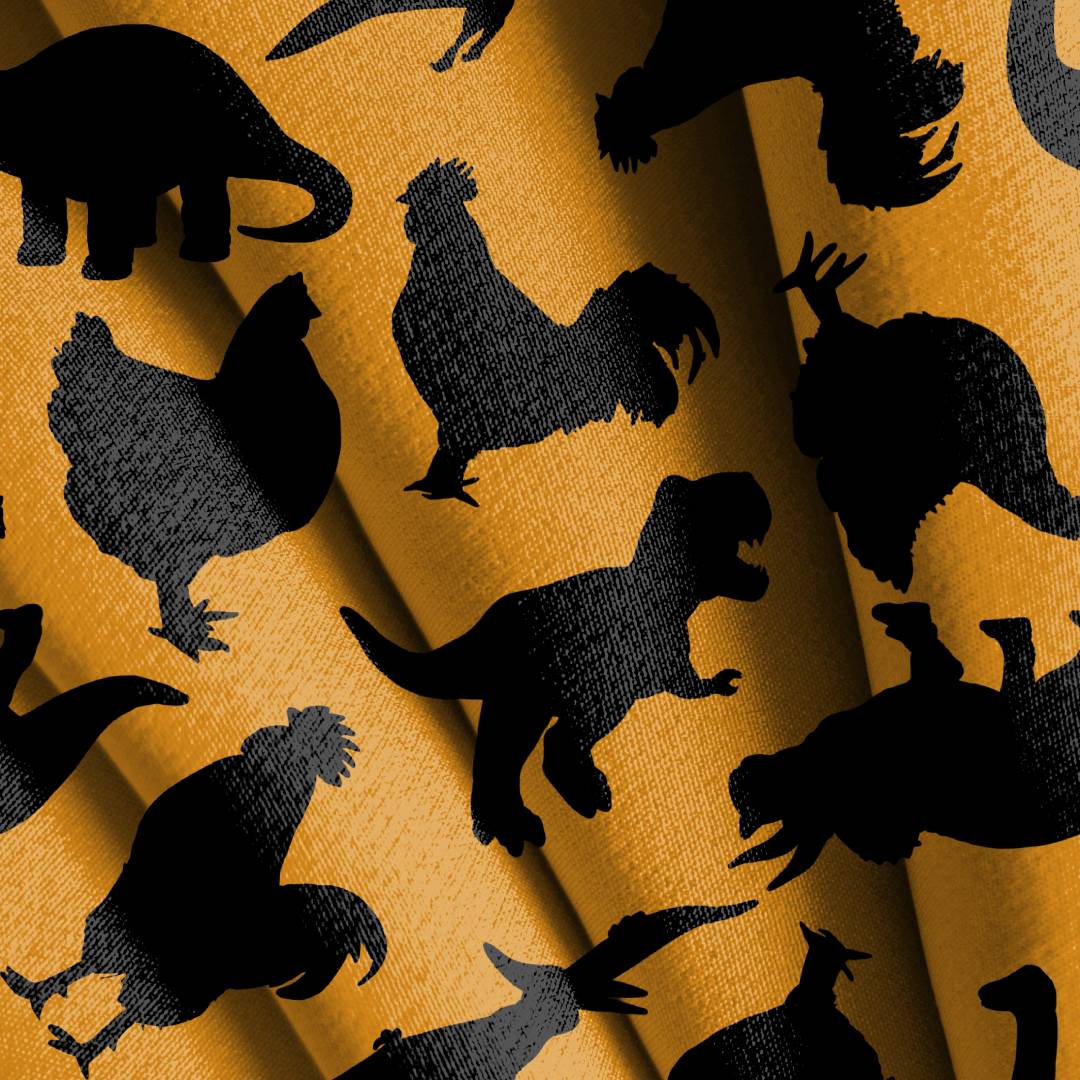Dinosaur Chicken Toss Seamless Design