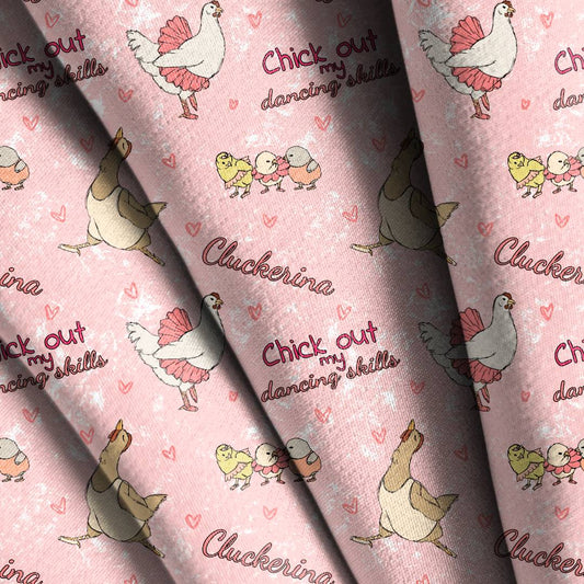 Ballet Chickens Seamless Design