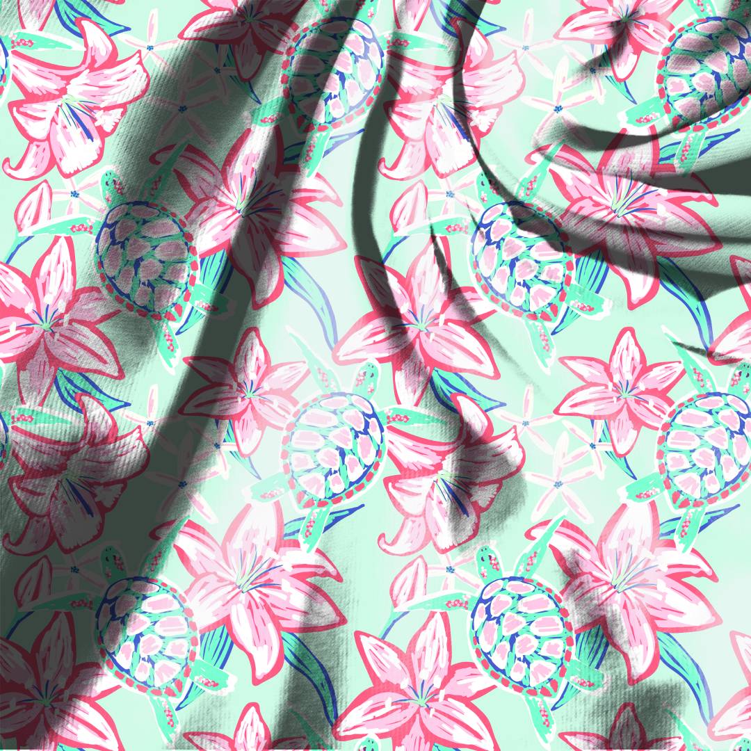 Sea Turtle Seamless Designs