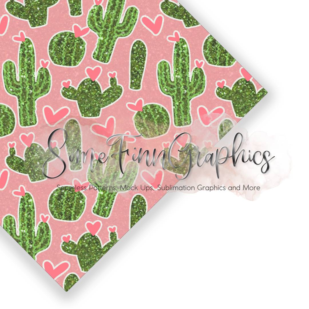 Cacti Floral Seamless Design