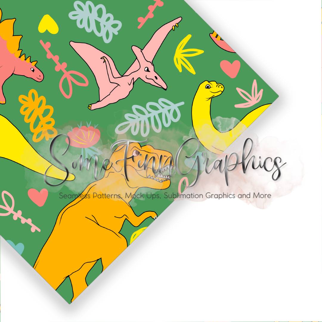 Dinosaur Colorful Seamless Design
