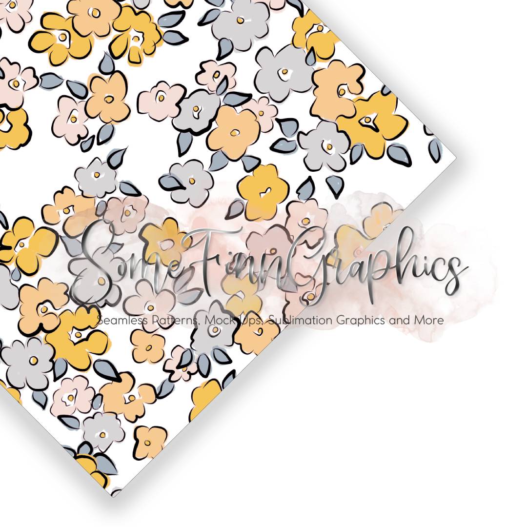 Dainty Floral Seamless Digital Paper