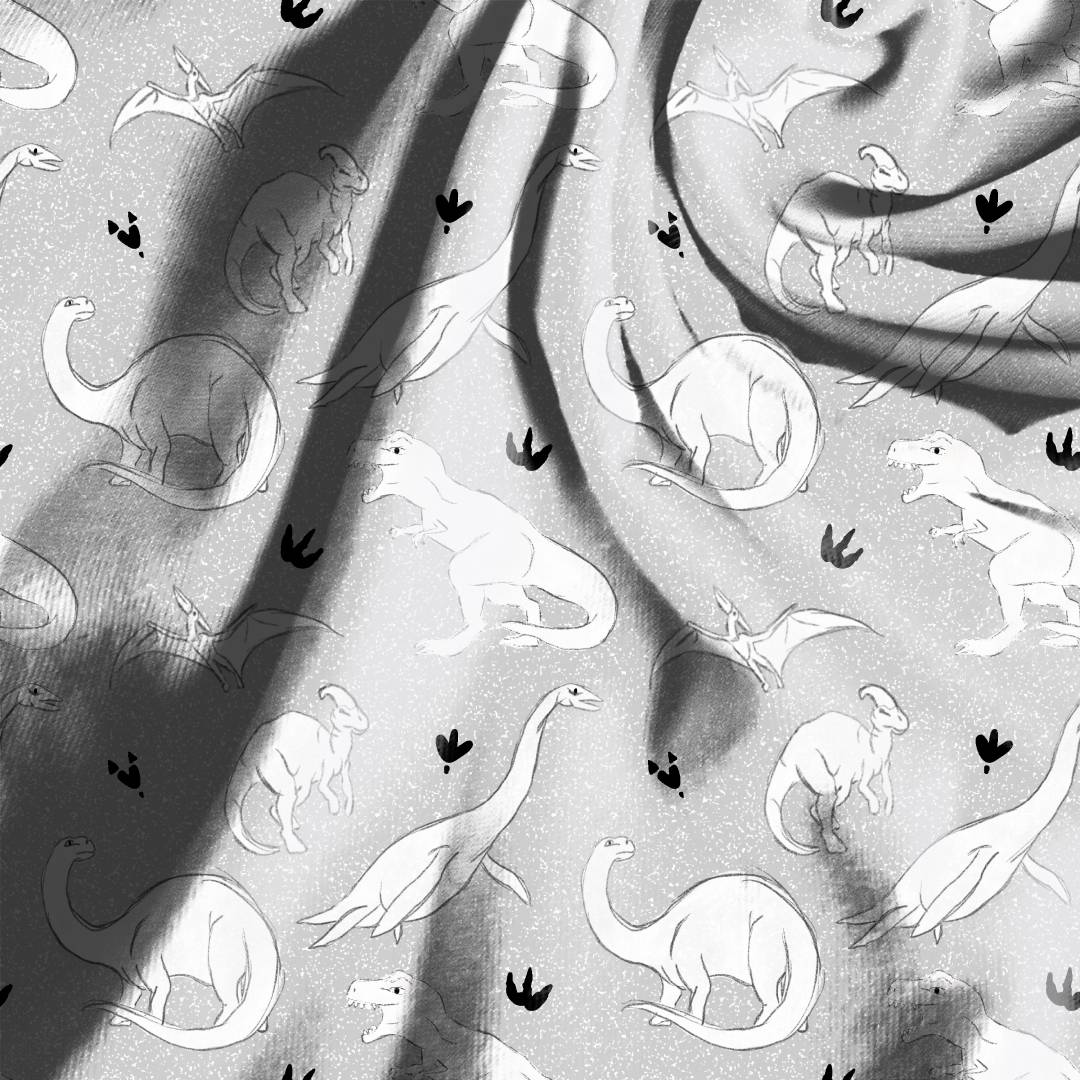 Dinosaur Outlines Seamless Design